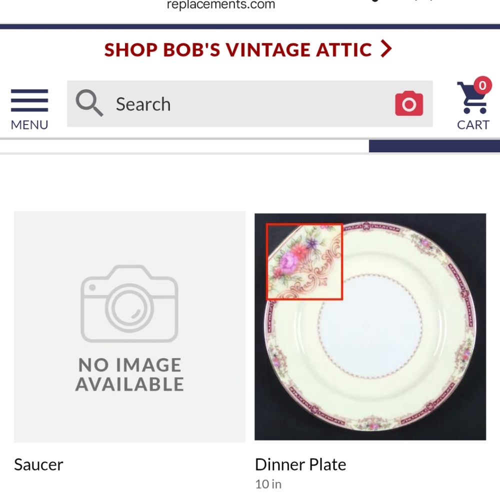 Elegant Floral Dinnerware Set - Cream and Gold - Picture 3 of 7